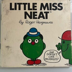 Rare 1984 Kids Little Miss Neat book By Roger Hargreaves